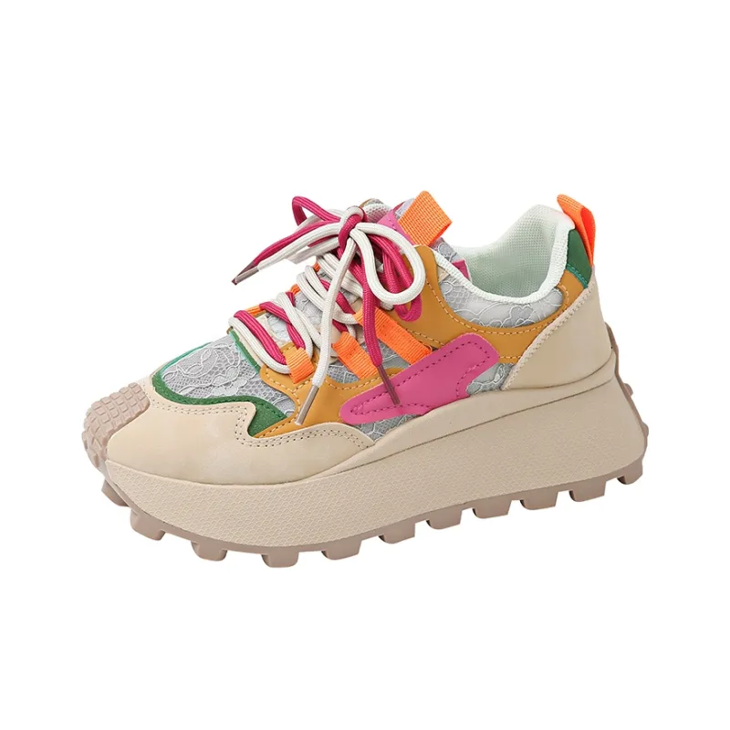 Boogie Bear Height Increasing Low Top Chunky Sneakers Women's-5