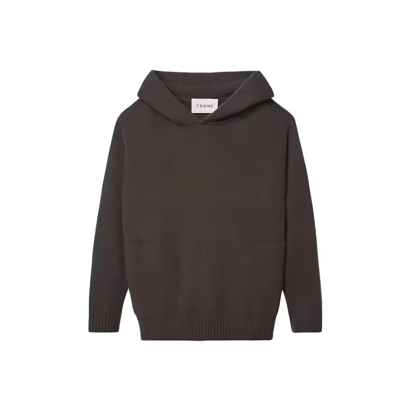 FRAME Long-Sleeved Knitted Hoodie-0