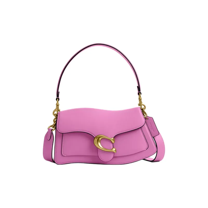 COACH Tabby Glove Tanned Leather One Shoulder Handbag Women's Fuchsia-0
