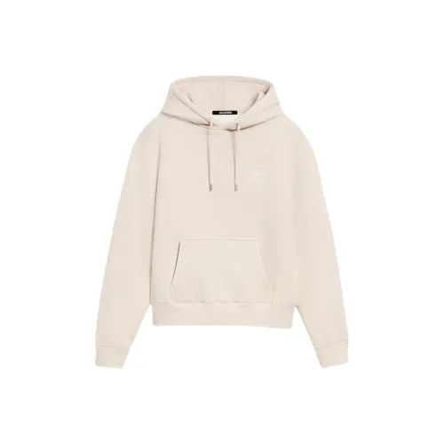 Jacquemus SS25 Logo Hooded Sweatshirt Sweatshirt Unisex WHITE/White