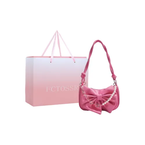FCTOSSR PU Crossbody Bag, Shoulder Bag, Outing Bag Regular Women's Ecru Black Pink Black