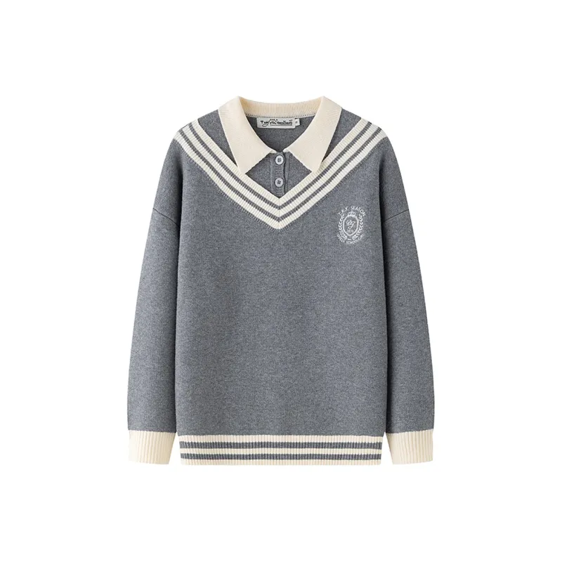 Tokyo Season Knitwear Spring Fall Unisex Navy Blue-2