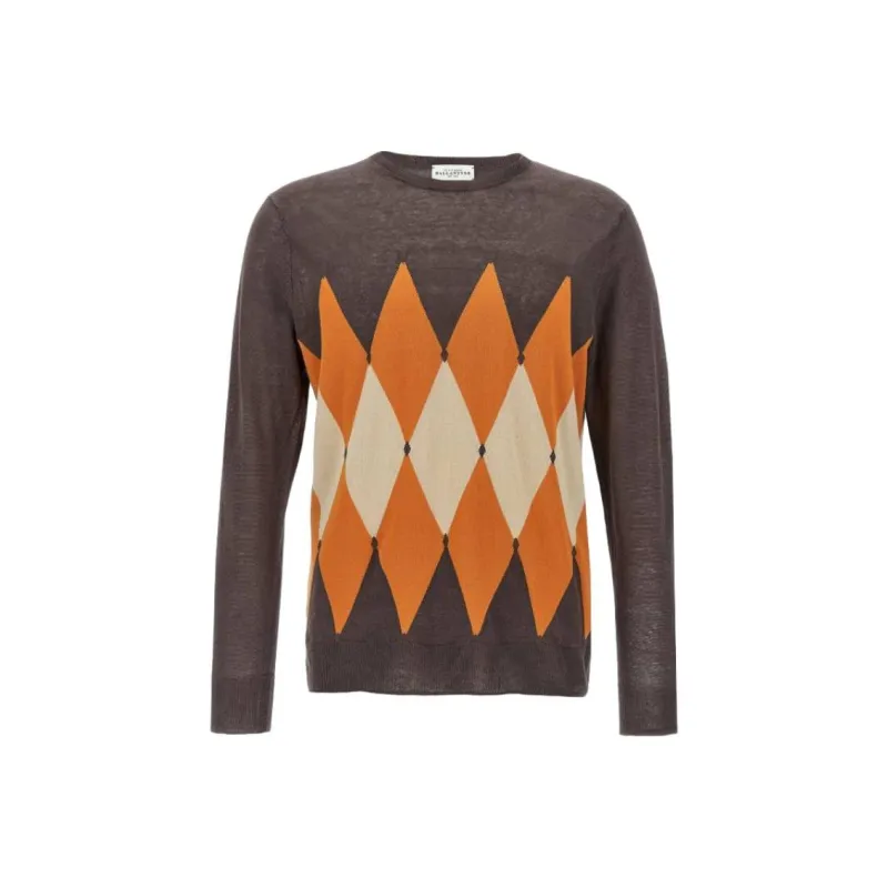 BALLANTYNE Argyle check Jumper-0