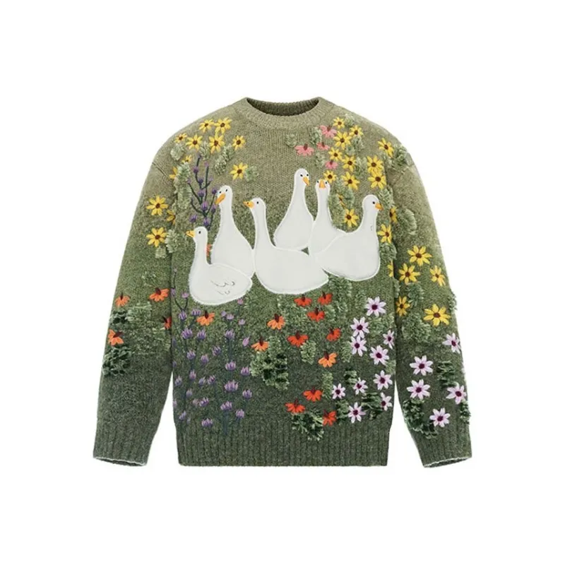 VALLEYOUTH Sweater Men's Gradient Green-0