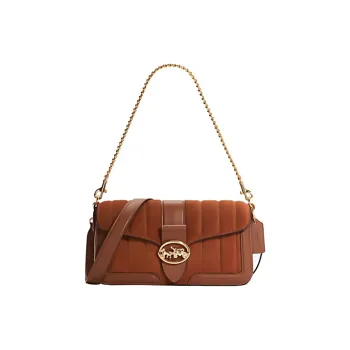 COACH Leather Suede Shoulder Bag, Bacchus Bag, Crossbody Bag Regular Women's Caramel Brown