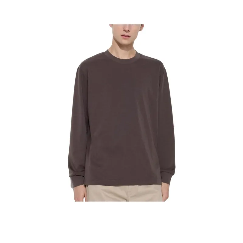 UNIQLO T Shirt Brown Black Men's-0