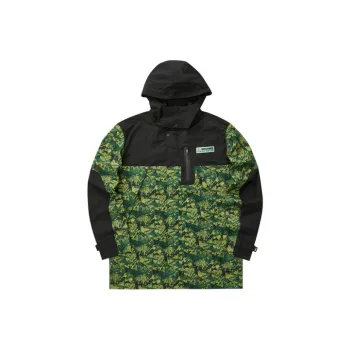 Skechers Stroll Jackets Men Green With Camouflage All Over Print Floral 01E7