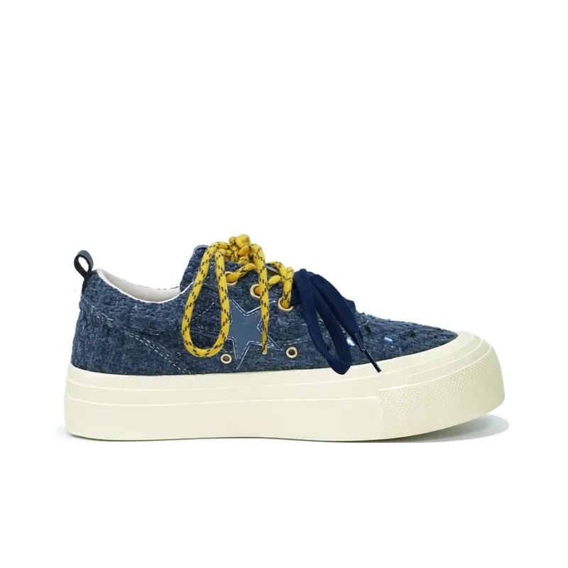 KAALIXTO Anti Slip Wear Resistant Low Top Canvas Shoes Unisex Royal Blue-1