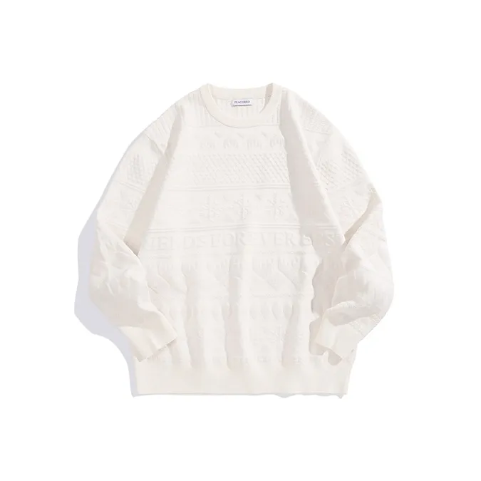 PEACEBIRD MEN Sweater Unisex White-0