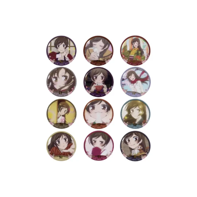 GuGuGuGu Fresh Look Girlish Yujin, Animation, Scene Writing Tinplate Badge Merch Badges-3