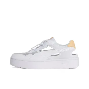 PUMA Court Rally Sky Cushioning, Slip Resistant, And Breathable Low Top Casual Shoes Women's White