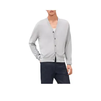 HERMES FW24 Sweater Men's White Gray