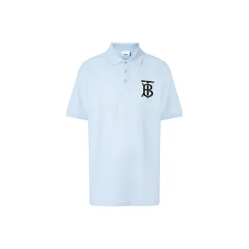 Burberry Polo Shirts Men Blue