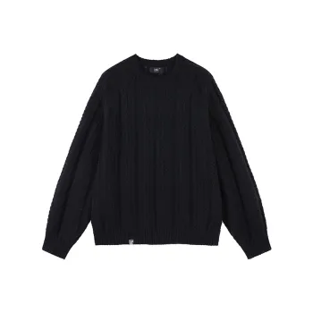 MATCHA STORY College Series Sweater Unisex Navy Blue