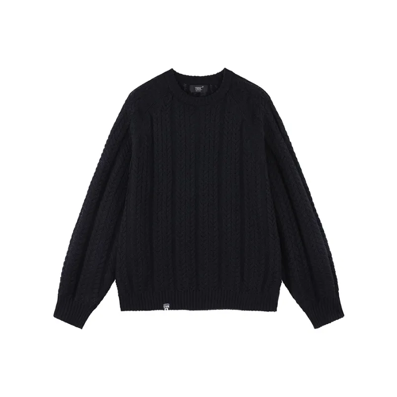 MATCHA STORY College Series Sweater Unisex Navy Blue-0