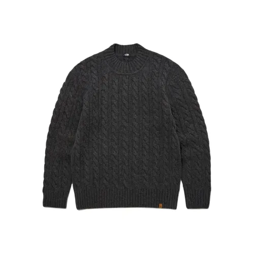 THE NORTH FACE Merino Wool Cable Sweater Sweater Unisex Charcoal Gray