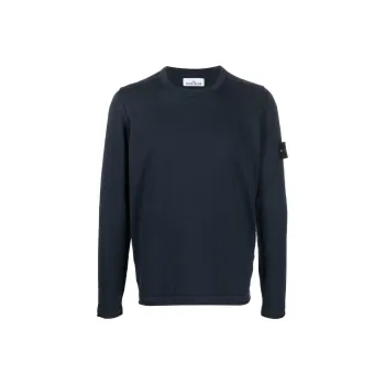 STONE ISLAND Logo Patch Crewneck Jumper