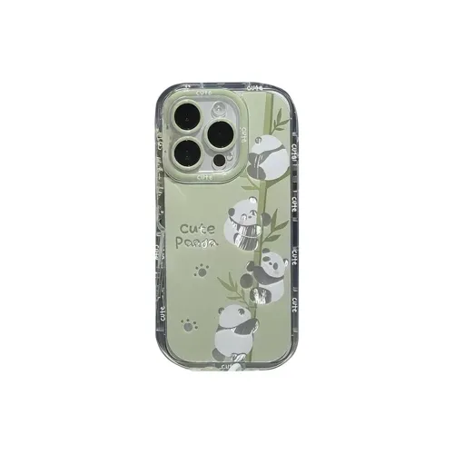 Wei Xin Acrylic Material Hug Bamboo Panda Phone Cases Compatible With IPhone 16/15 Pro Max/Apple 13/14 Pro/Max