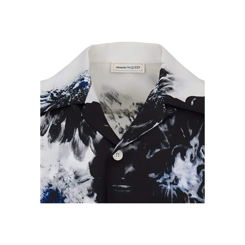 Alexander McQueen Dutch Flower Short Sleeved Shirt-5