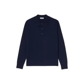 Sandro Polo Yaka Triko Knitwear Men's Midnight Blue