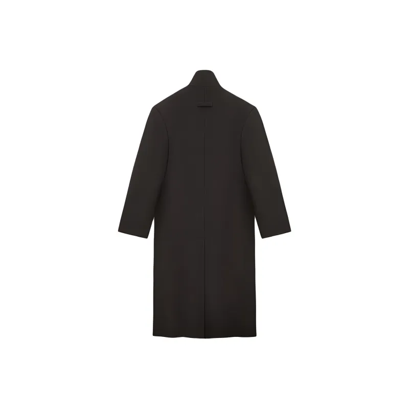 Fear Of God SS24 Season 8 Collection Boiled Wool Stand Collar Overcoat Coat Men's Black/Black-1