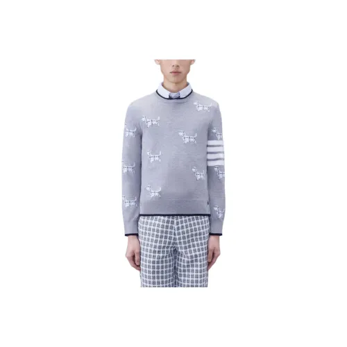 THOM BROWNE 4 Bar Striped Knit Jumper