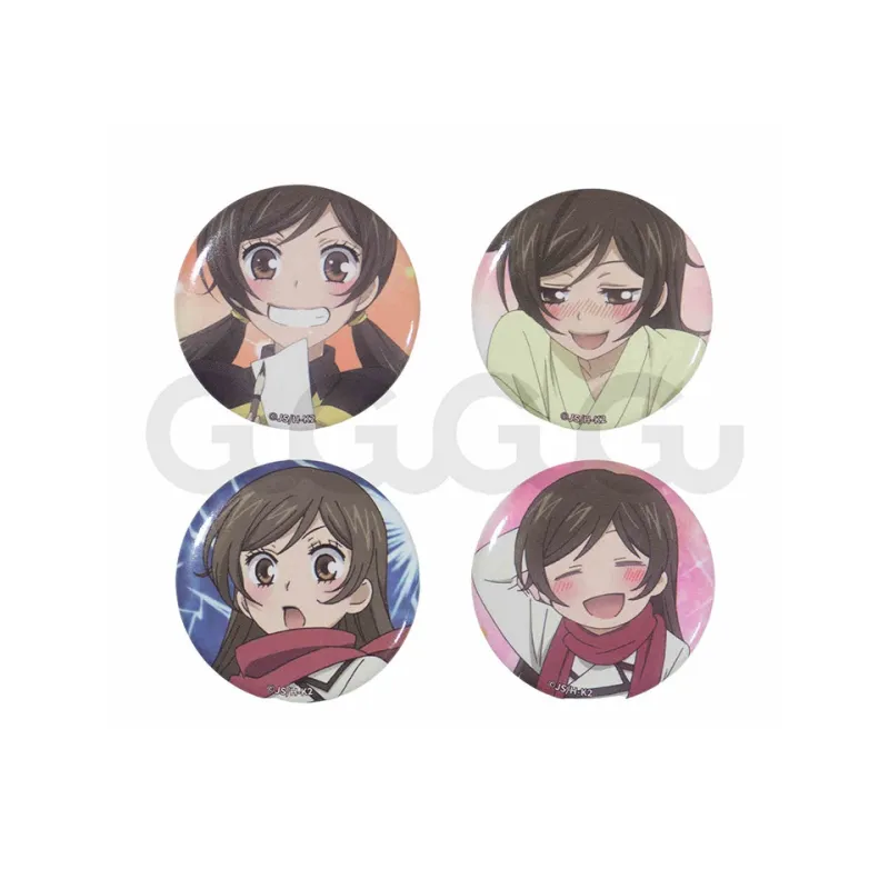GuGuGuGu Fresh Look Girlish Enchanting Deity, Animation, Mini Tinplate Set Badges-3