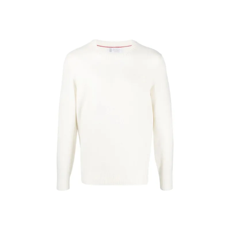 Brunello Cucinelli Crew neck Knitted Cashmere Jumper-0