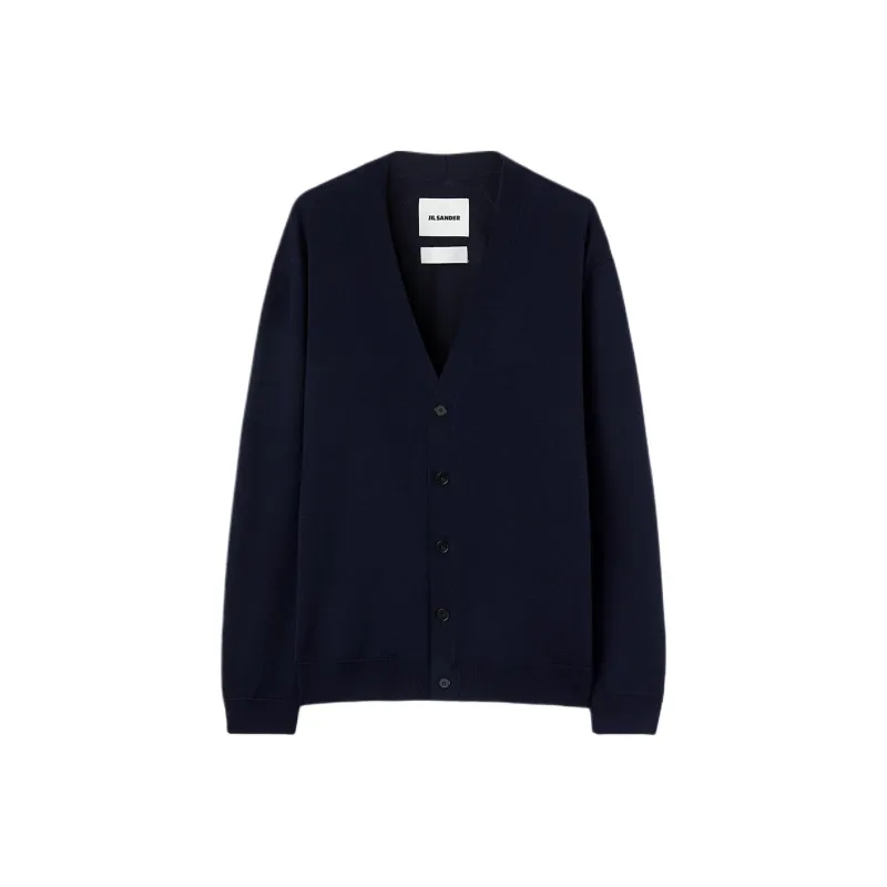 JIL SANDER V-Neck Knitted Cardigan-0