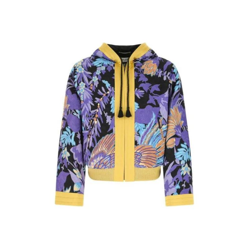 SAINT LAURENT Kimono Long-Sleeved Teddy Jacket-0
