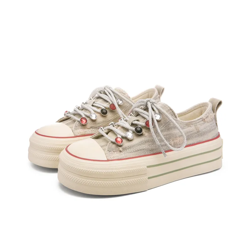 Lovely You Wear resistant And Lightweight Low Top Canvas Shoes Women's-1