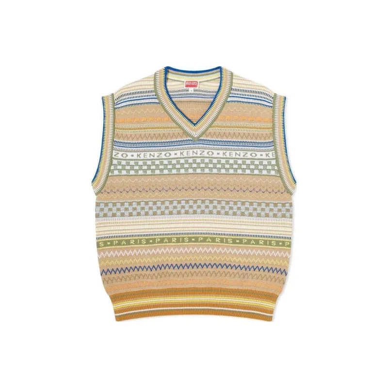 KENZO Fairisle Knit Vest-0