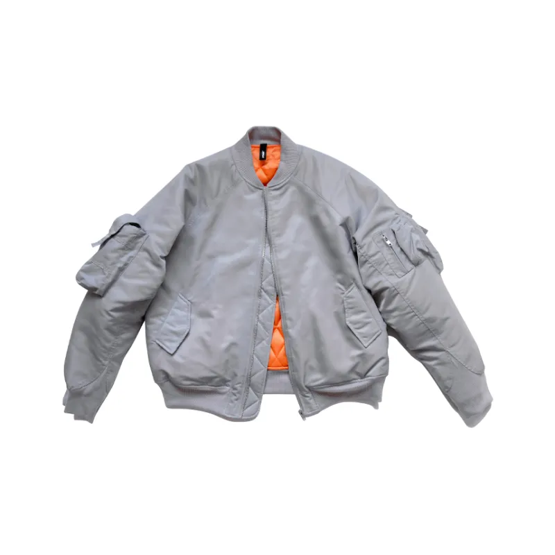 STNW Baseball Collar Loose Fit Long Sleeved Jacket Unisex-7