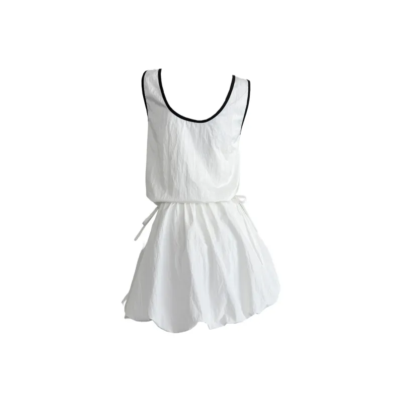 Icicofficial Sleeveless Dress Women's White-1