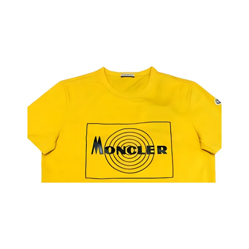 Moncler T Shirts Men Yellow-1