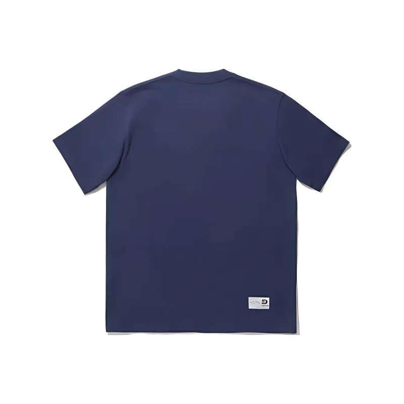 LiNing T Shirt Unisex Dark Ship Blue-1