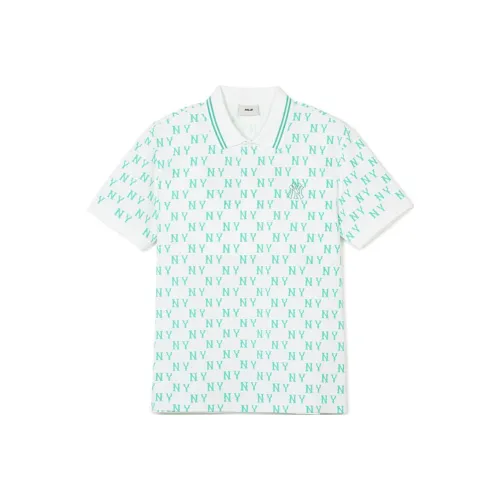 MLB New York Yankees Old Flower Polo Shirt Unisex Ecru