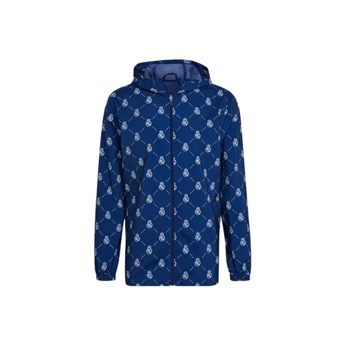 Adidas Real Madrid Jackets Men Victory Blue
