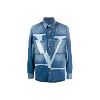 Valentino FW21 Jackets Coats Men's Blue