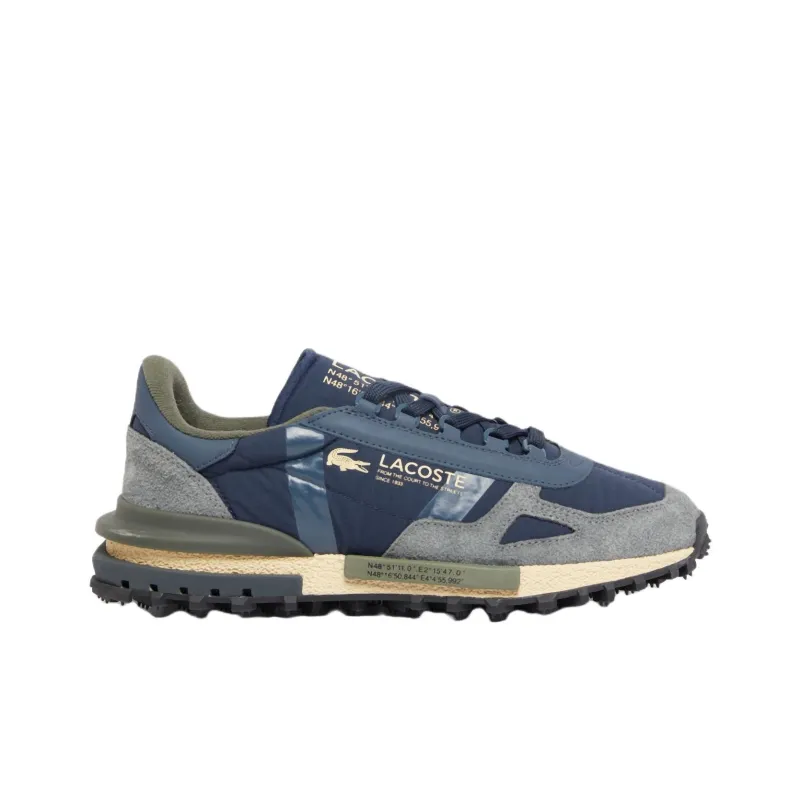 LACOSTE Anti Slip Wear Resistant Low Top Casual Shoes Men's Blue-1