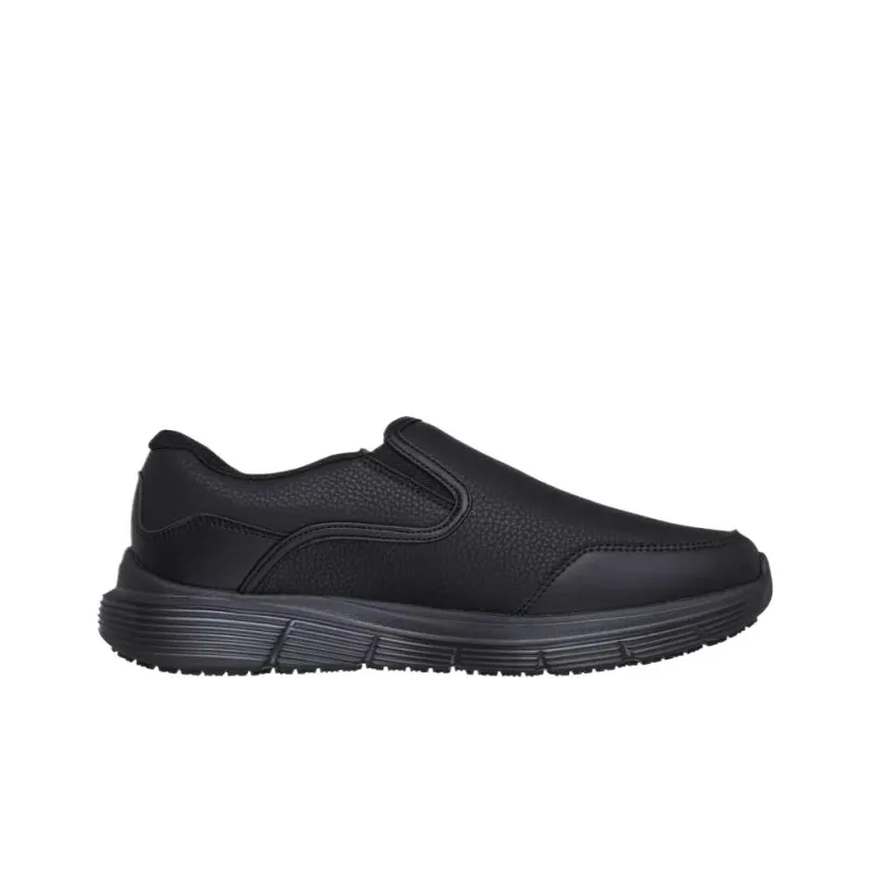 Skechers Wear resistant And Waterproof Low Top Casual Shoes Men's Black-1