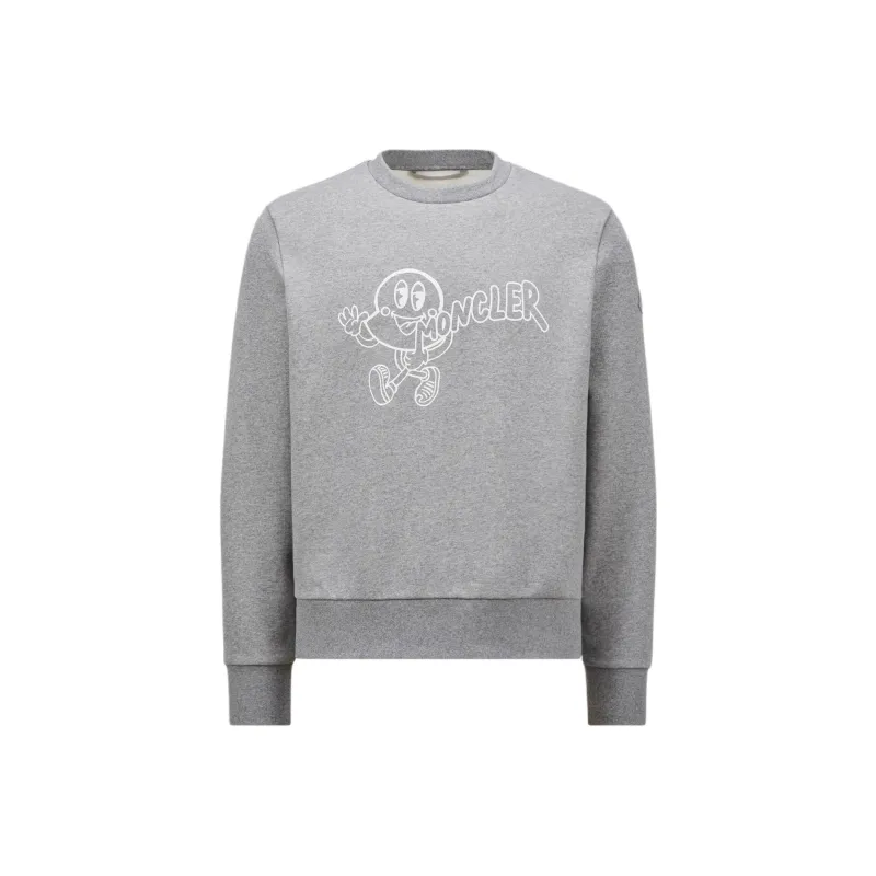 Moncler Sweatshirts Men Gray-0