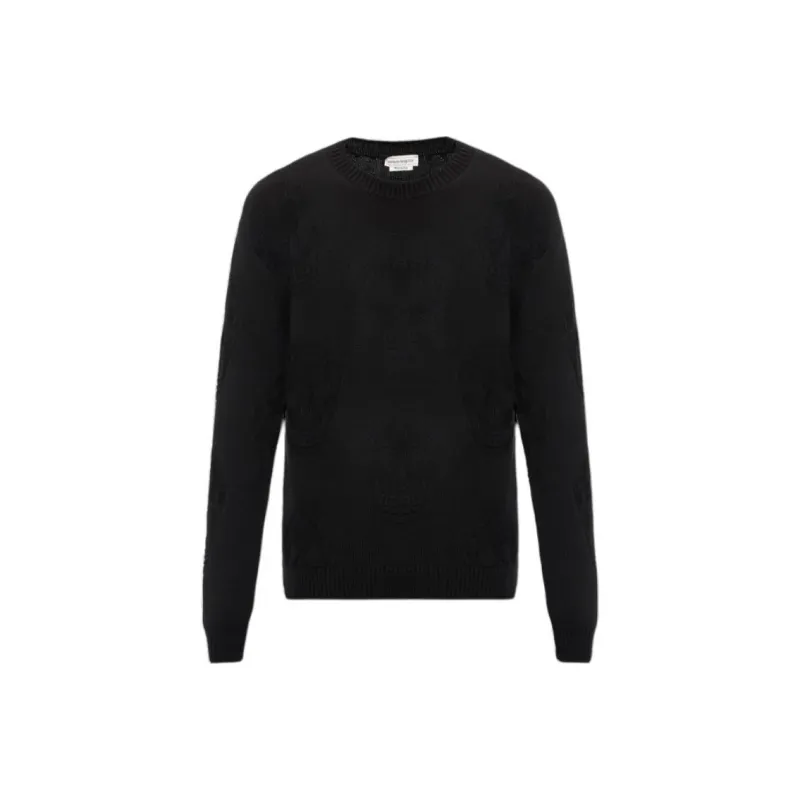 Alexander McQueen All Over Skull Motif Knitted Jumper-0