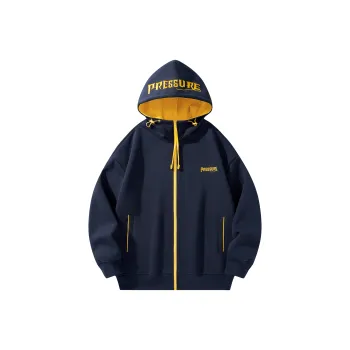 PRESSURE Sweatshirt Unisex Navy Blue & Yellow