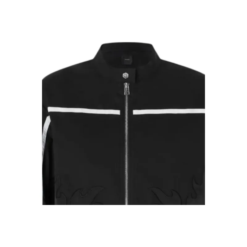 PINKO Flame Patch Bomber Jacket-2
