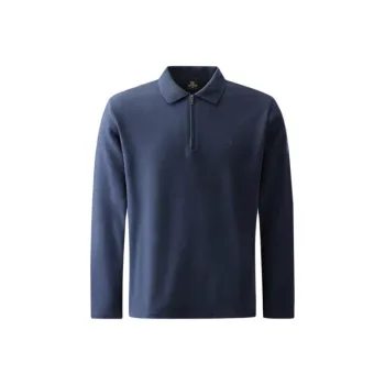 KOLON SPORT Knitted Face Polo Shirt Men's