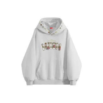 MIIOW Trend Party Series Sweatshirt Unisex White Heather Gray