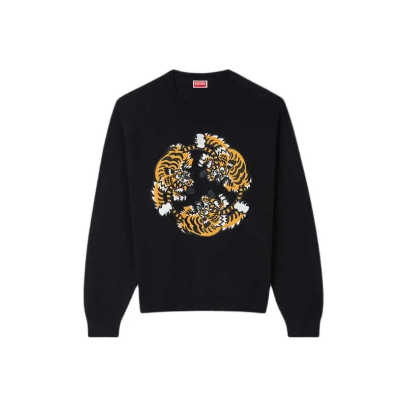KENZO Tiger Embroidered Crewneck Jumper-0