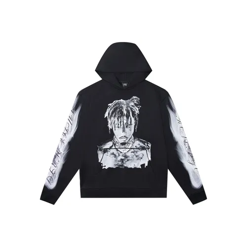 Revenge Juice Wrld 999 Graphite Portrait Hoodie