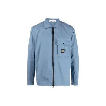 STONE ISLAND Jackets Men Haze Blue